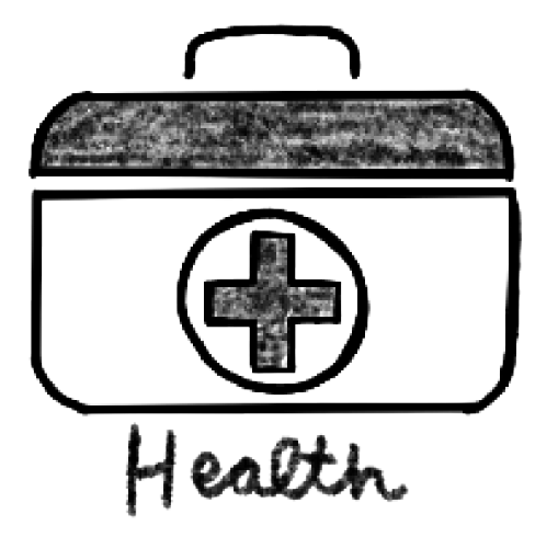 An illustration of a first aid kit.